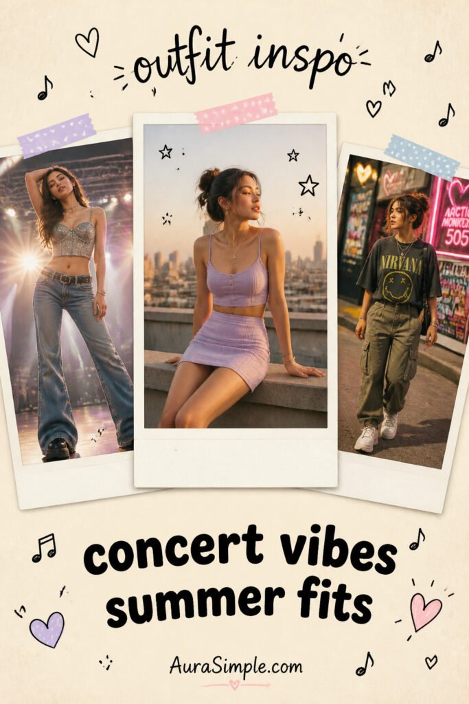 25 Cool Concert Outfit Summer Aesthetic for Women