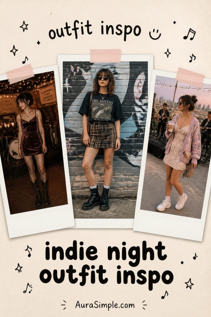 12 Cool Indie Concert Outfit Aesthetic for Night Out