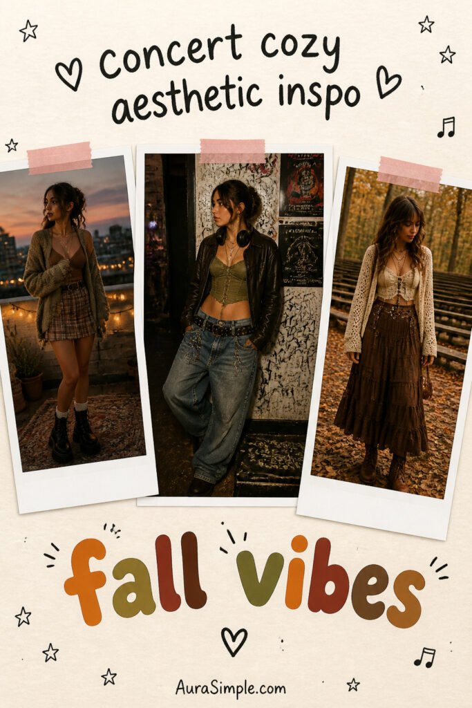 15 Cool Fall Concert Outfit Aesthetic to Wear