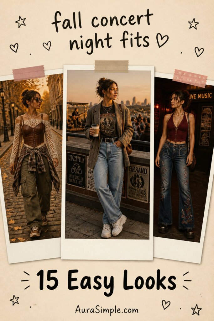 15 Easy Fall Concert Outfit Night You Will Love