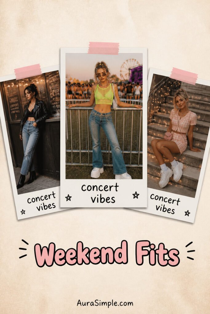 12 Easy Weekend Concert Outfit Aesthetic for Women