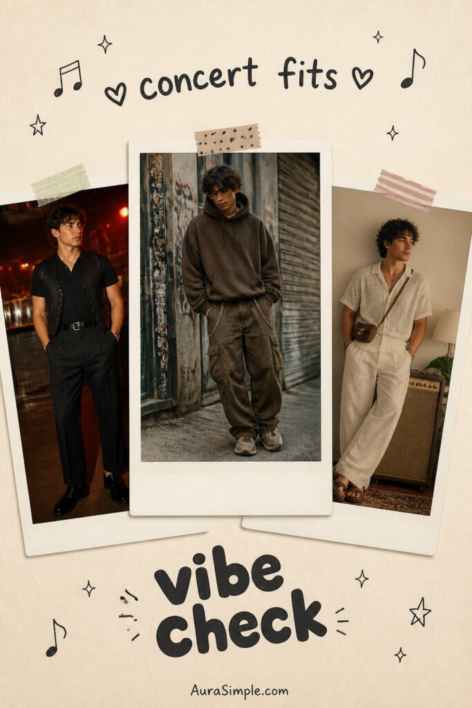 10 Cool Men Concert Outfit Aesthetic You Will Love