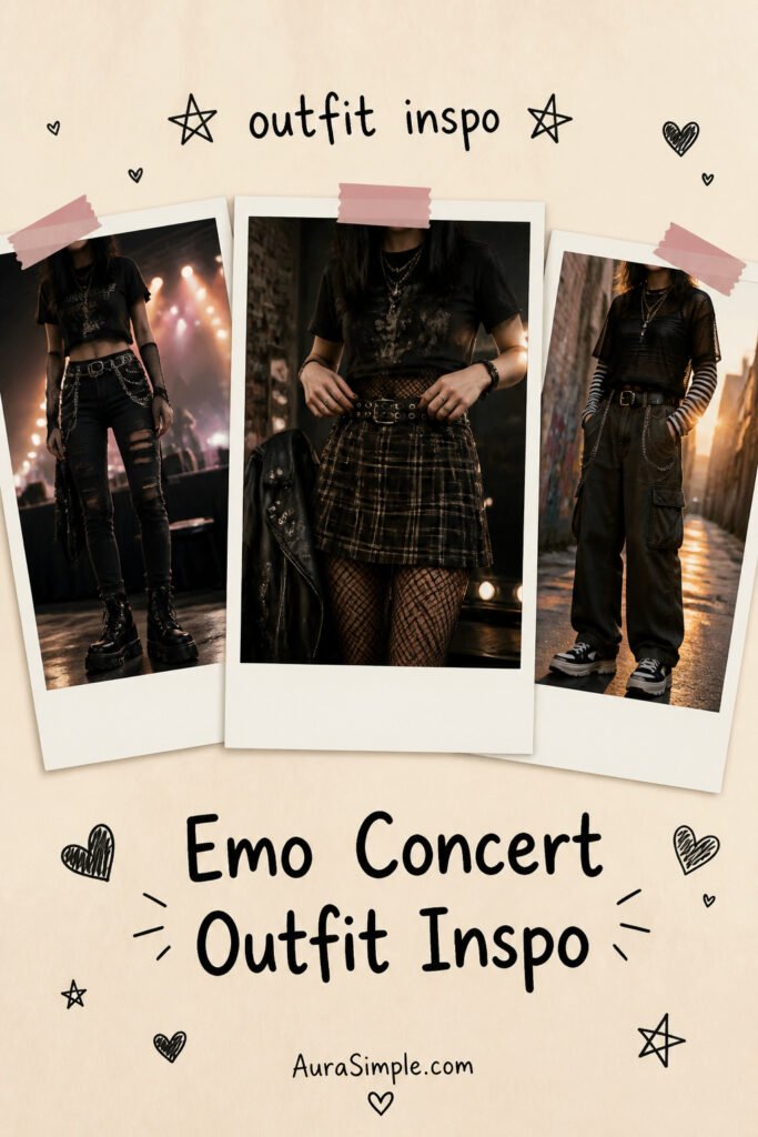 25 Cool Emo Concert Outfit Aesthetic That Look Amazing