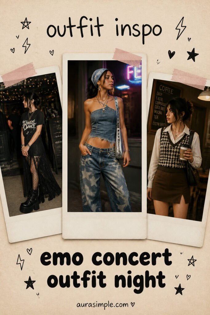 20 Easy Emo Concert Outfit Night for Any Genre