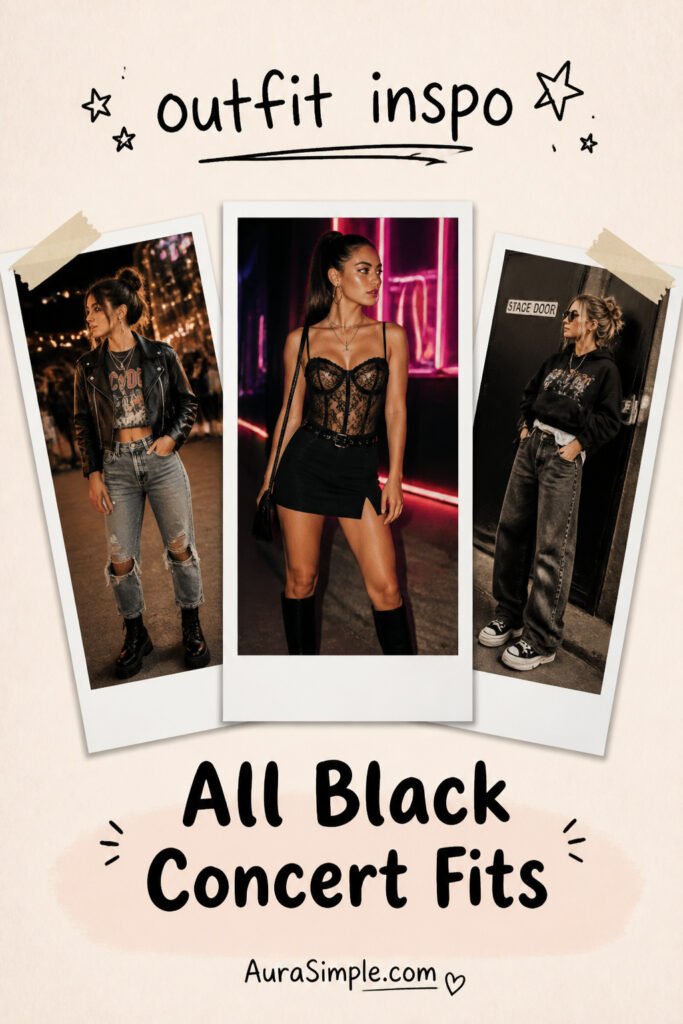 12 Best All Black Concert Outfit Night for Any Genre