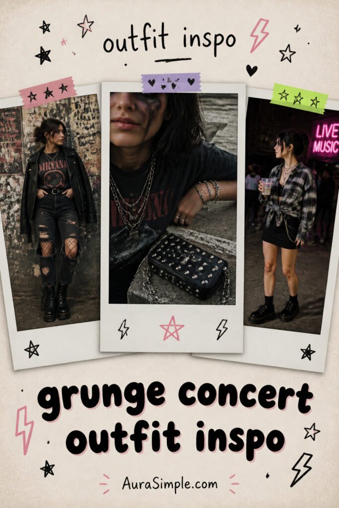 20 Easy Grunge Concert Outfit Aesthetic That Look Amazing