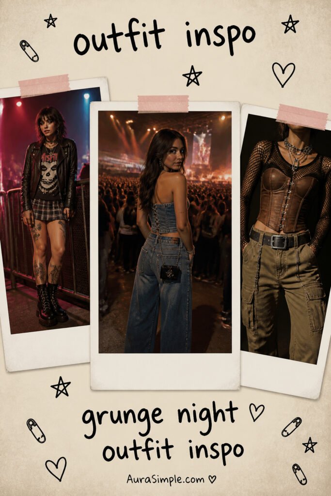 15 Best Grunge Concert Outfit Night That Look Amazing